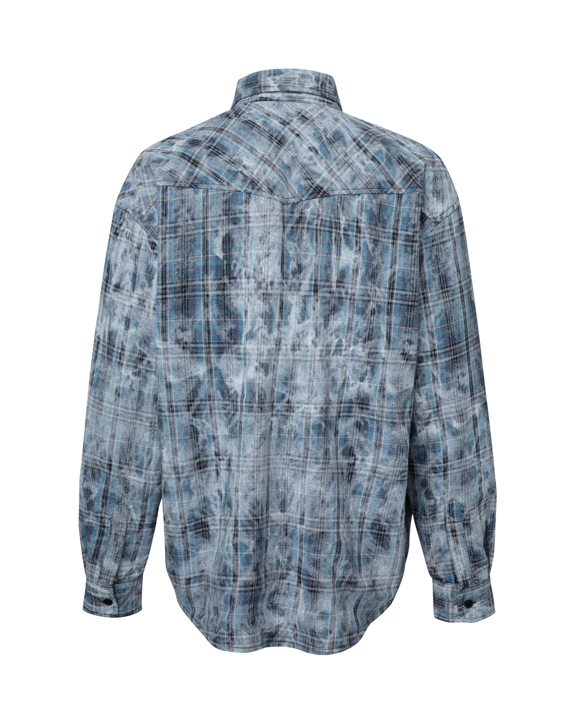 F2CE Spliced Abstract Plaid Shirt