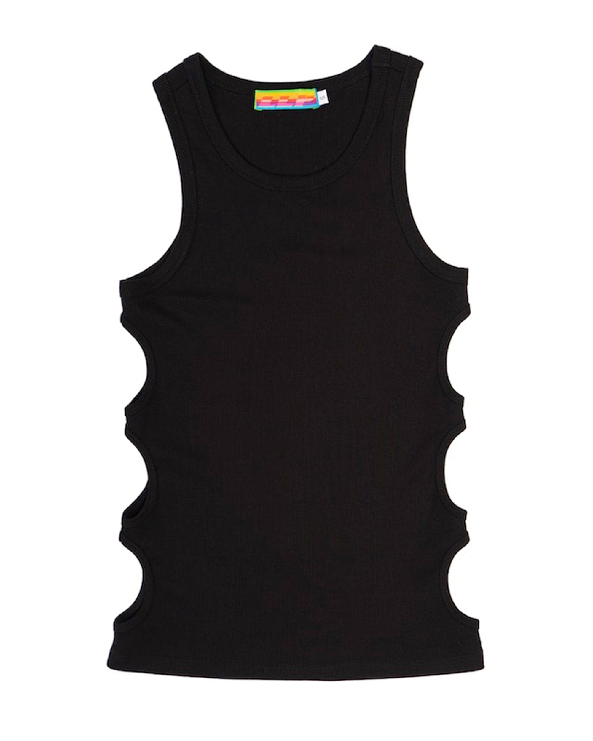 CLP Slim Hollowed Tank Top White