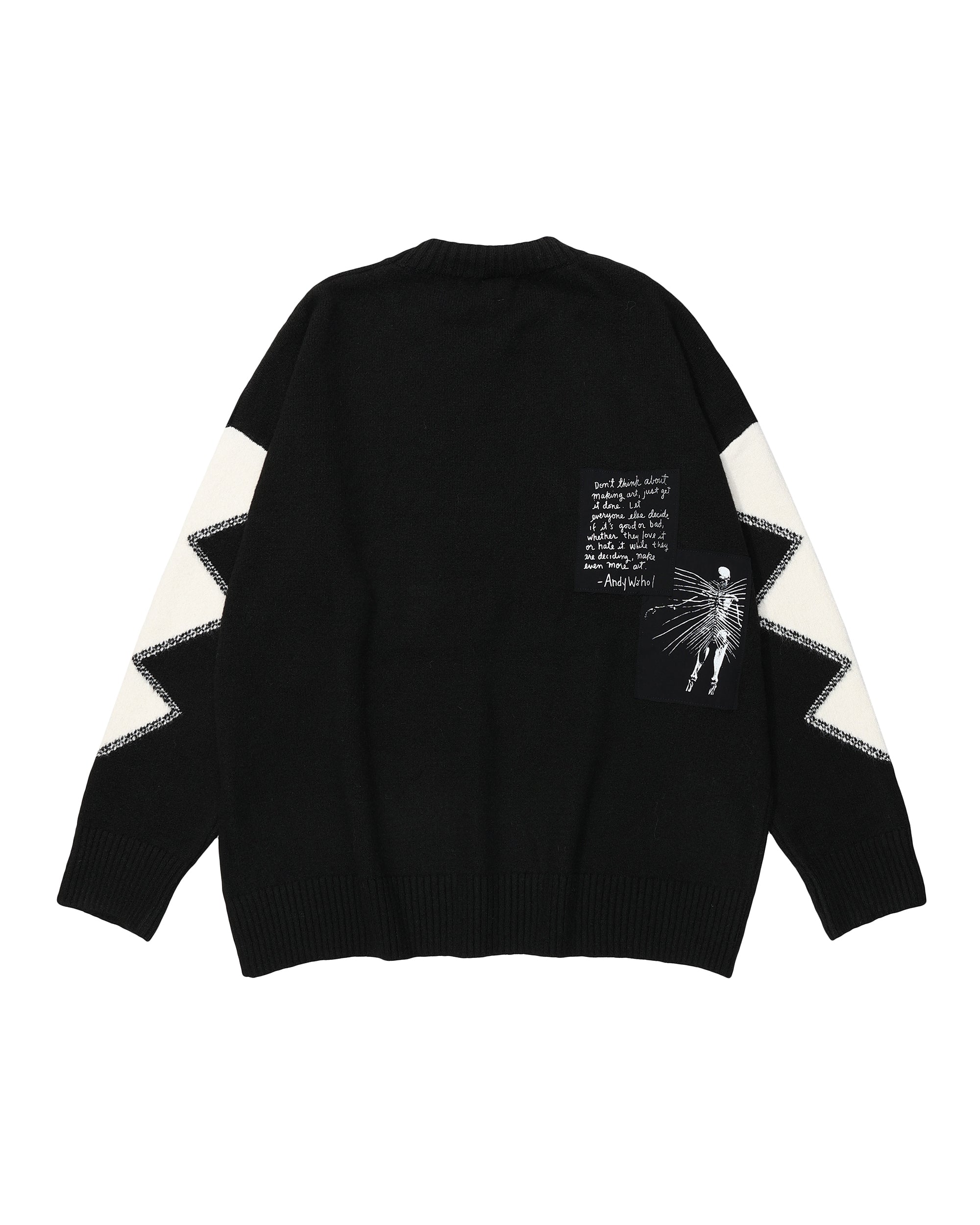 OVDY Color-Blocked Patchwork Sweater