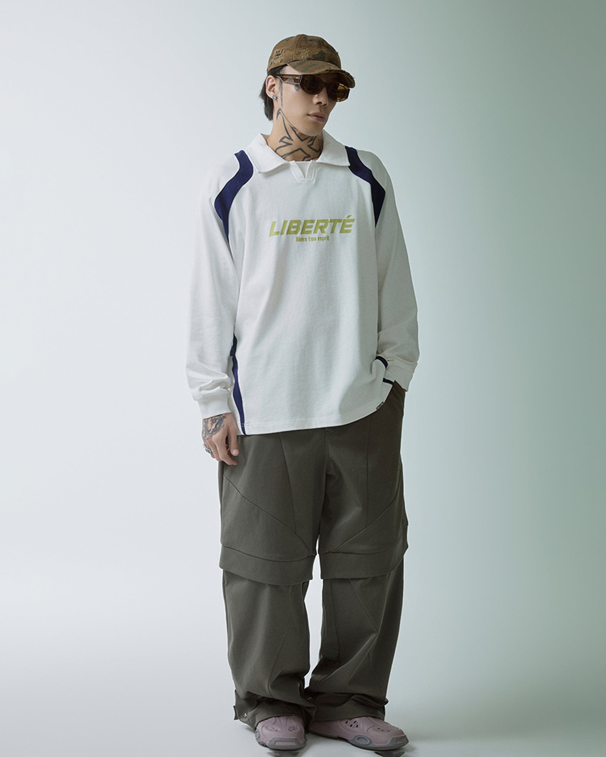 F2CE Retro Deconstructed Raglan Long-Sleeve Tee