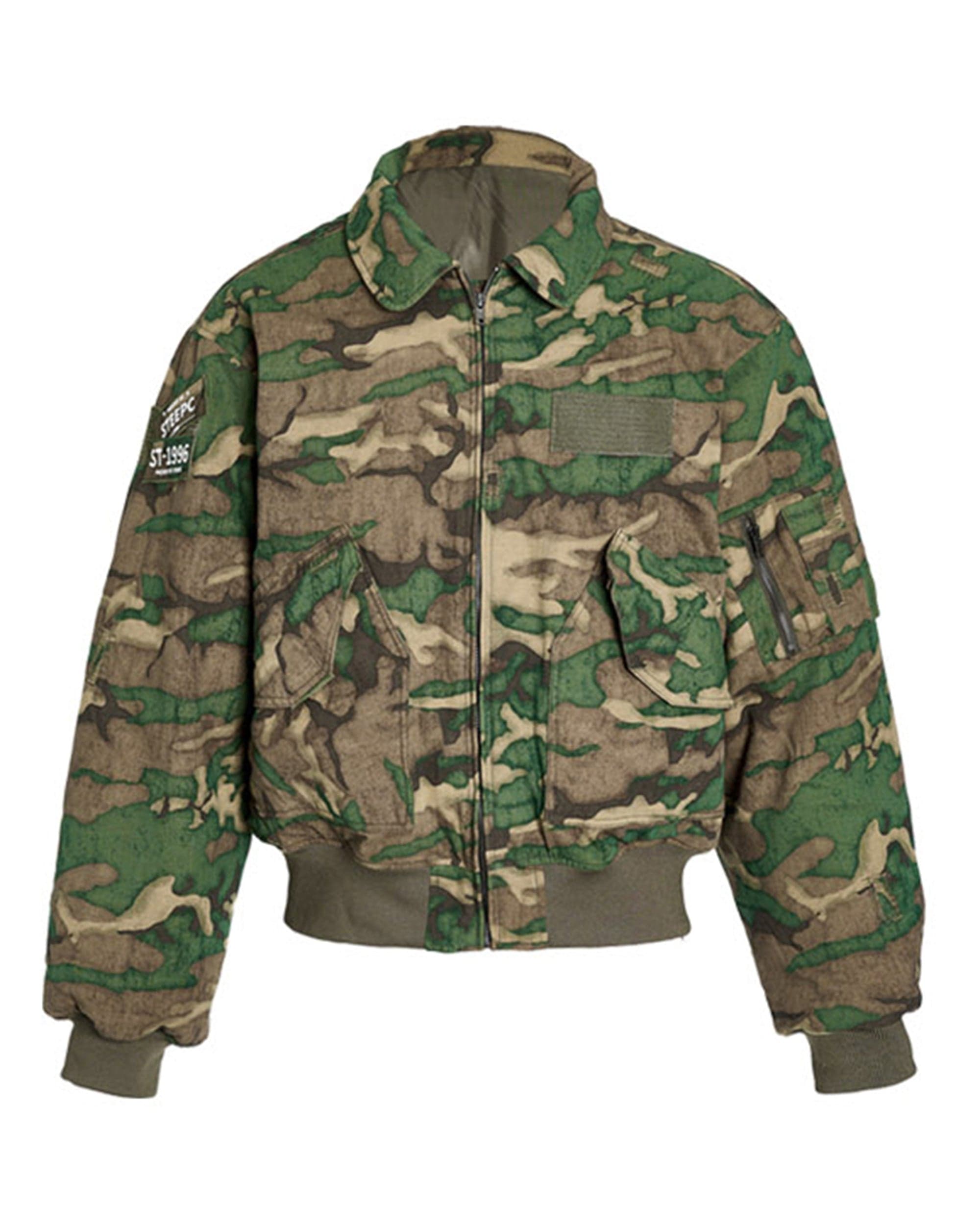 STEEPC Camo MA2 Multi-Pocket Patchwork Reversible Jacket