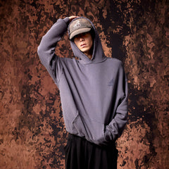 IN EXISTENCE Washed Frayed Graphic Hoodie