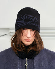 KREATE Knitted Logo Swirl Pattern Hat