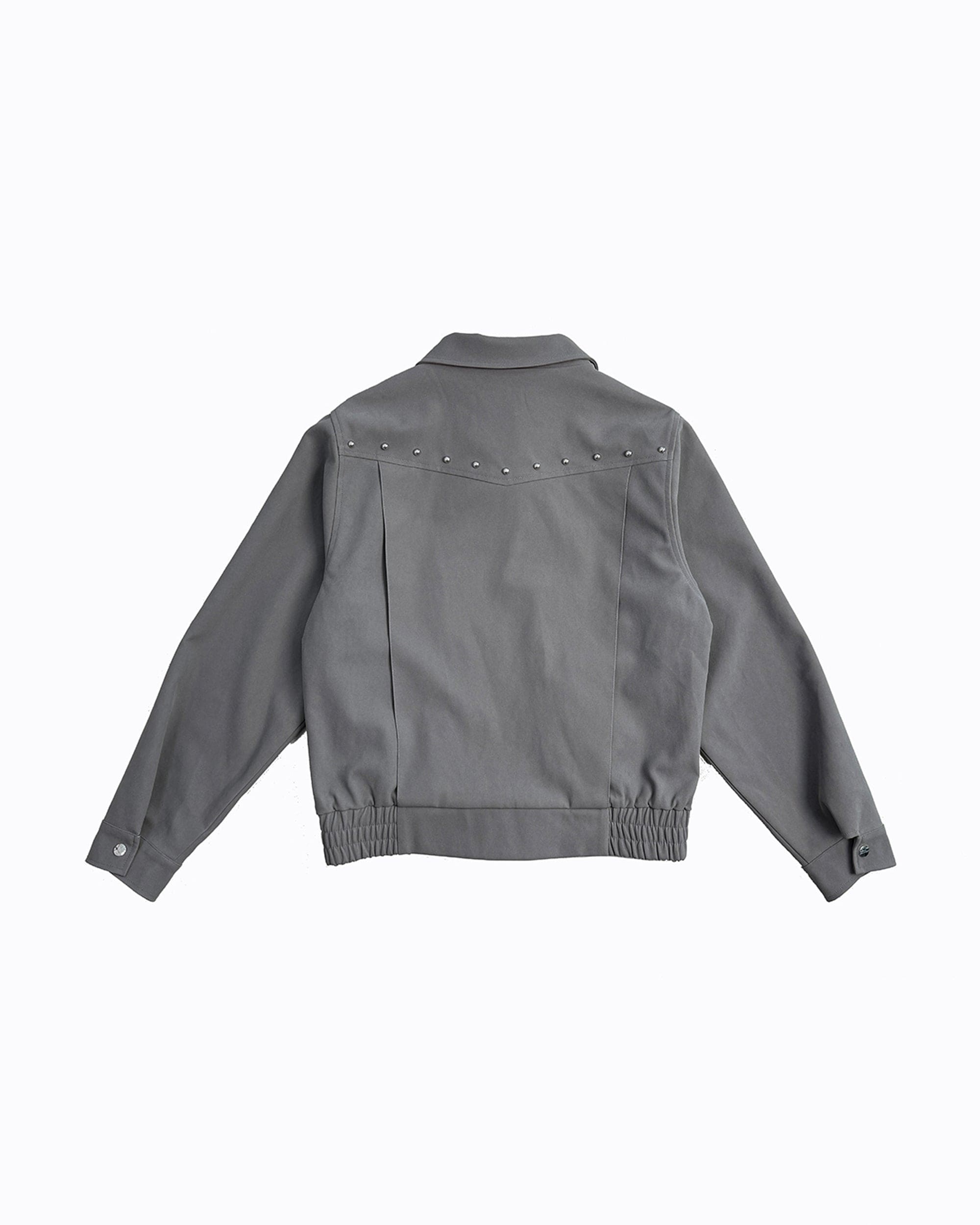RICHILL Faux Suede Asymmetrical Zipper Rivet Jacket