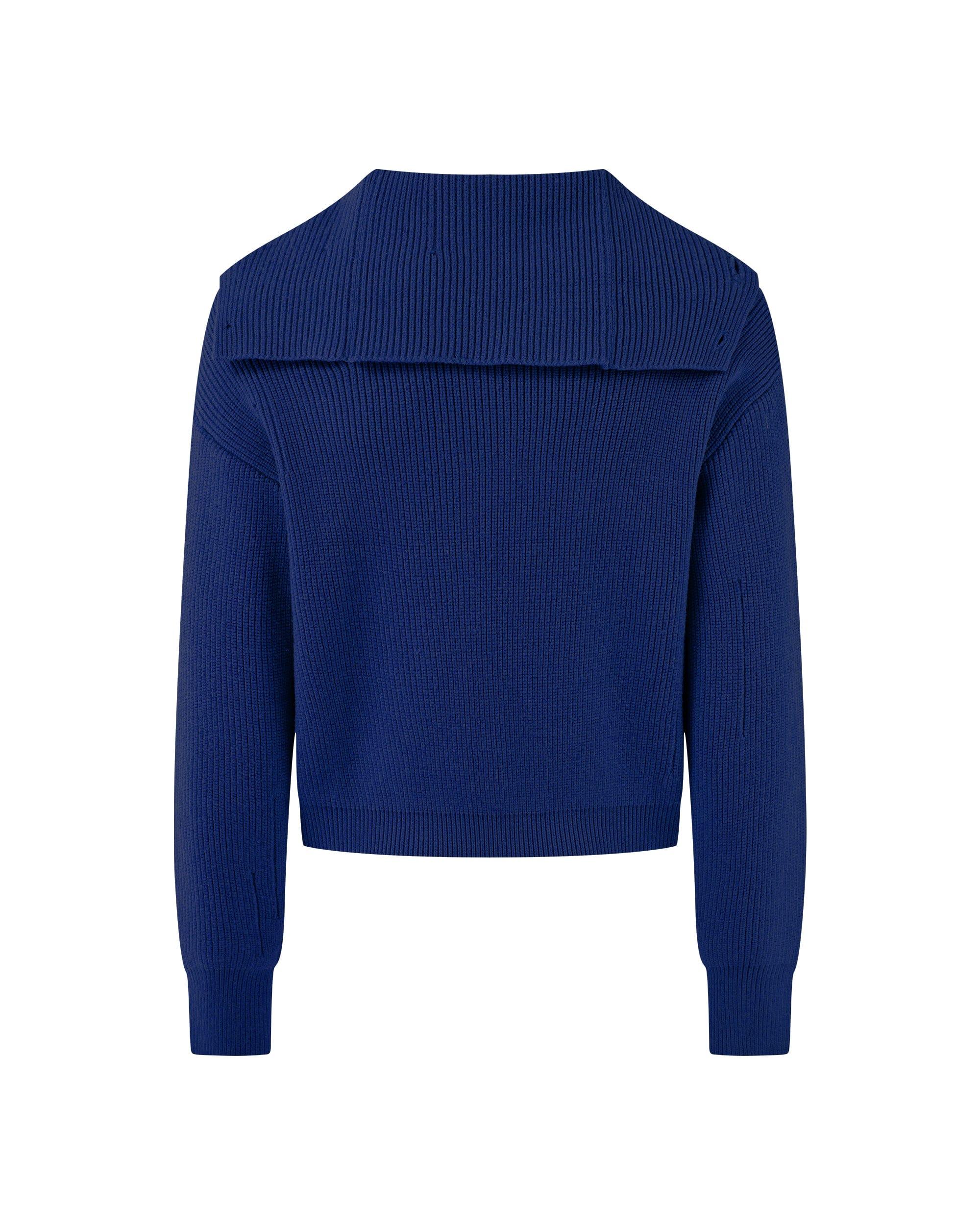 KREATE High-Collar Big-Pocket Button-Up Knitted Jacket