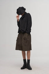 ILNya Nieternite Nifutur Multi-Pocket Crinkled Oversized Shorts