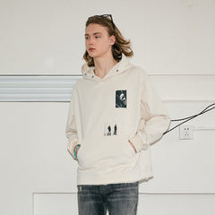 KREATE Abstract Graphics Patchwork Hoodie