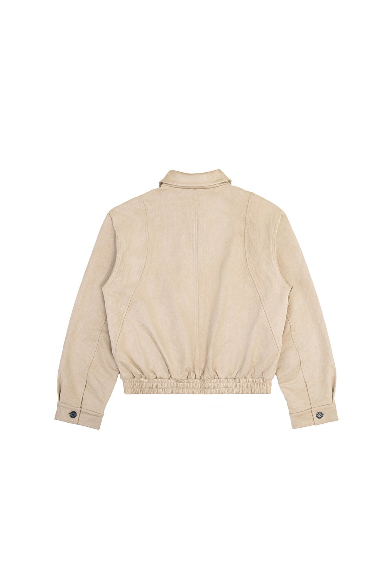 IN EXISTENCE Curved Spliced Smooth Harrington Jacket