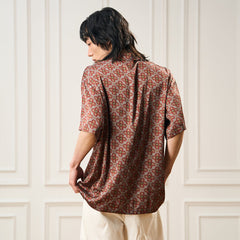 EPIC POETRY Medieval Tile Cuban Half Shirt