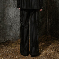 ILNya Nieternite Nifutur Corduroy Stripe Straight-Leg Trousers