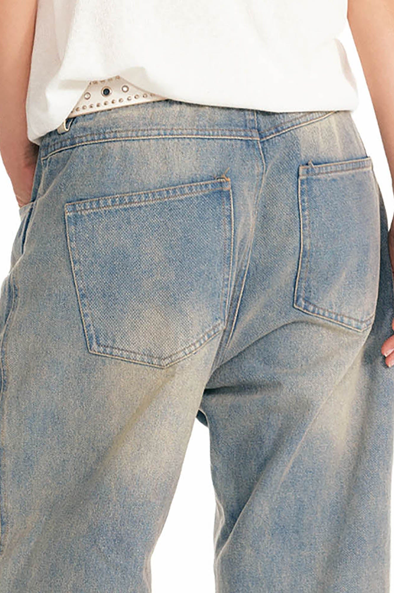 1997 POSTOFFICE Essential Washed Wide-Leg Jeans