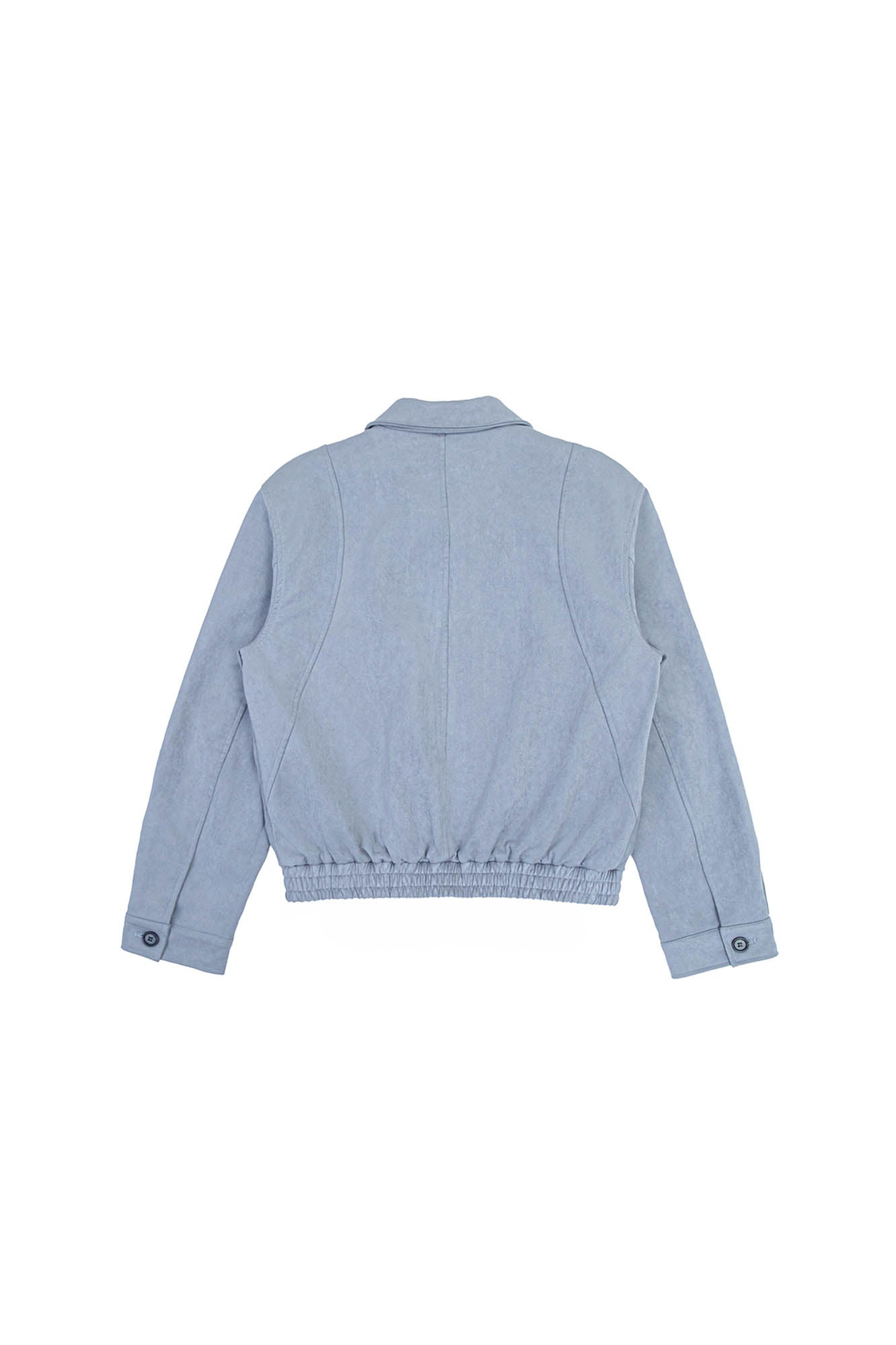 IN EXISTENCE Curved Spliced Smooth Harrington Jacket