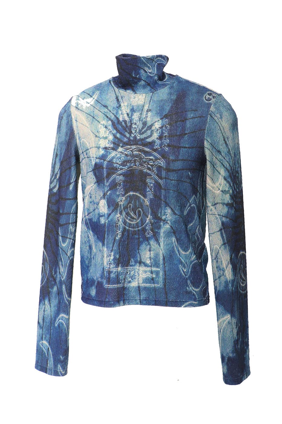 EMBRYO Tie-Dyed Runes Turtleneck L/S Tee