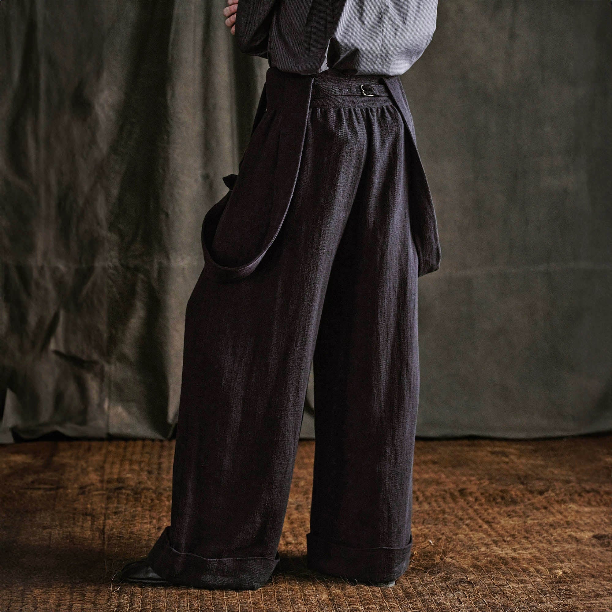 ILNya Nieternite Nifutur Buttoned High-Waist Wide-Leg Overalls