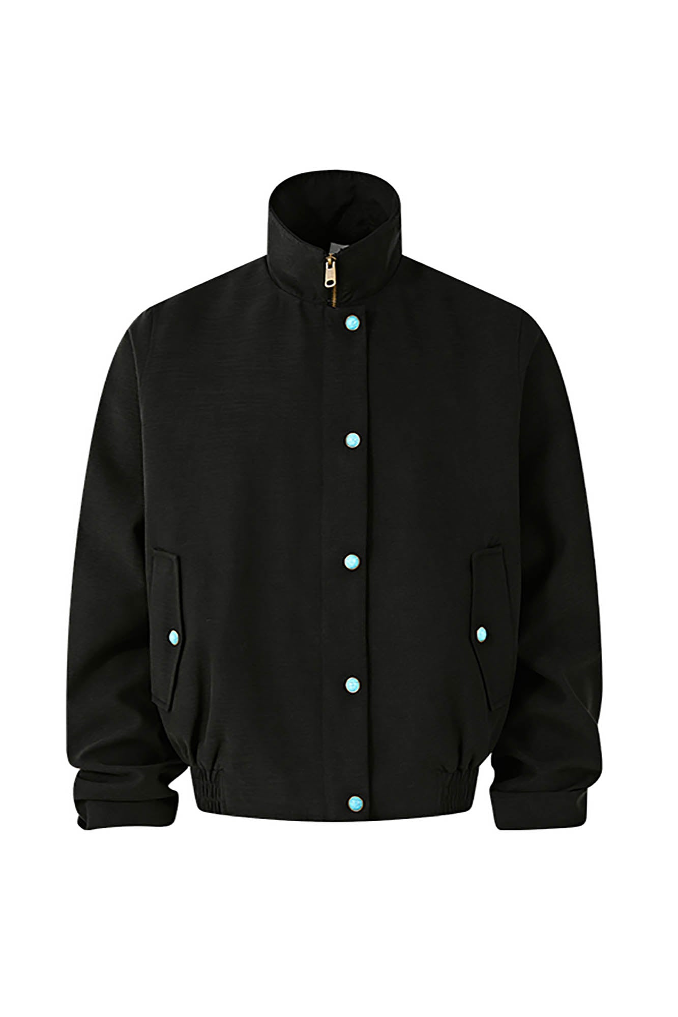 KREATE Gem Button Stand-Collar Wellington Jacket