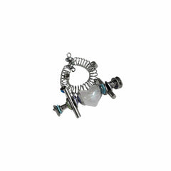 ILLUSORY Time Machine Neon Heart Spiral Coil Ring