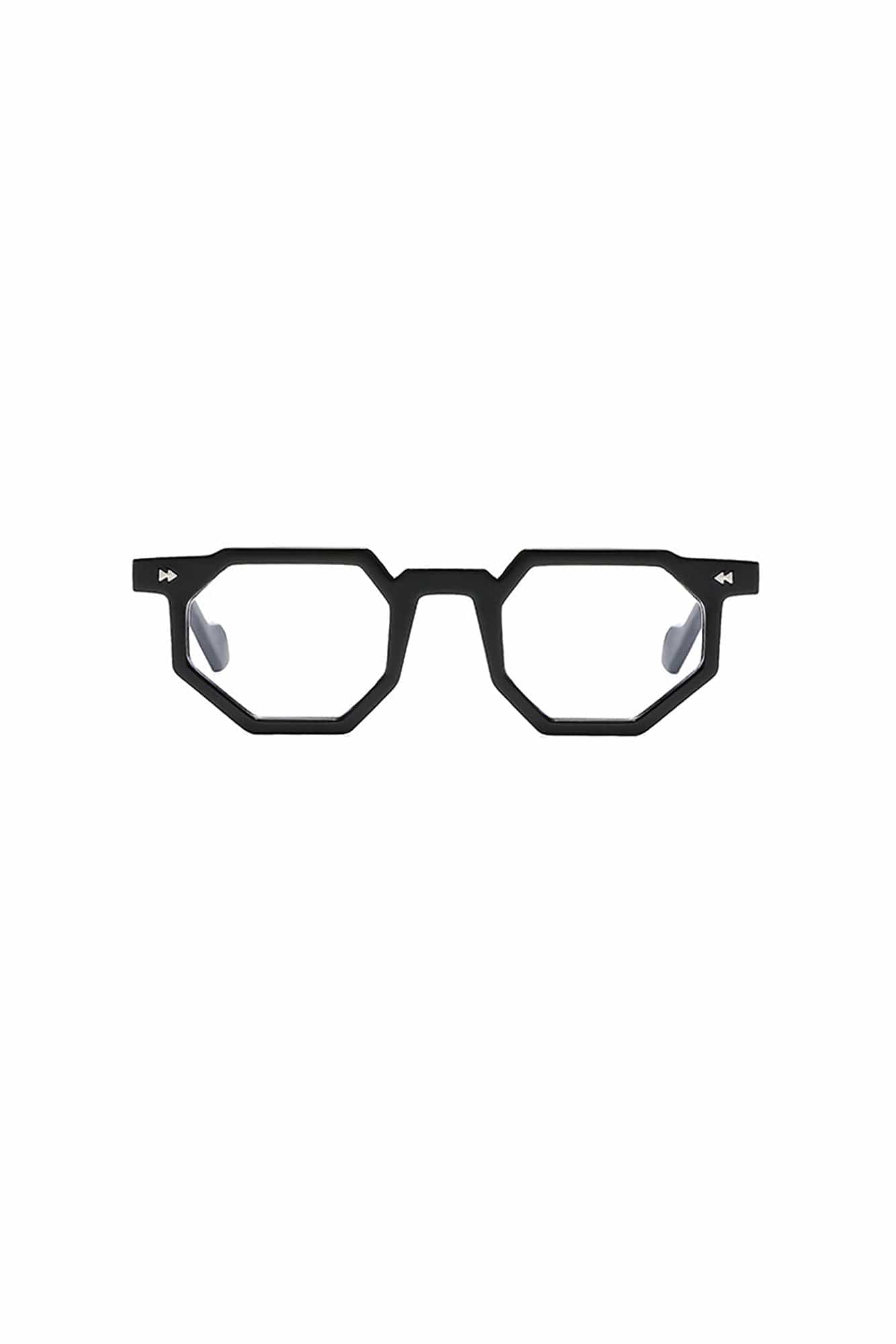 DAMAGE ASIA Angular Geometric Thick-Frame Glasses