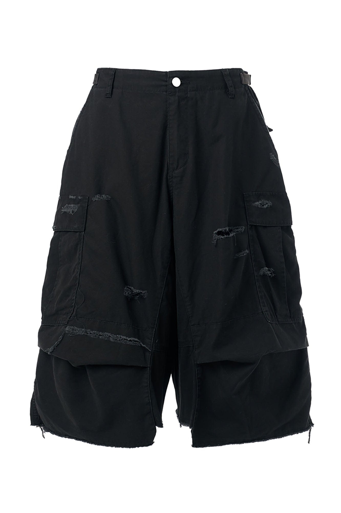 STEEPC Ripped Multi-Pocket Spliced Shorts