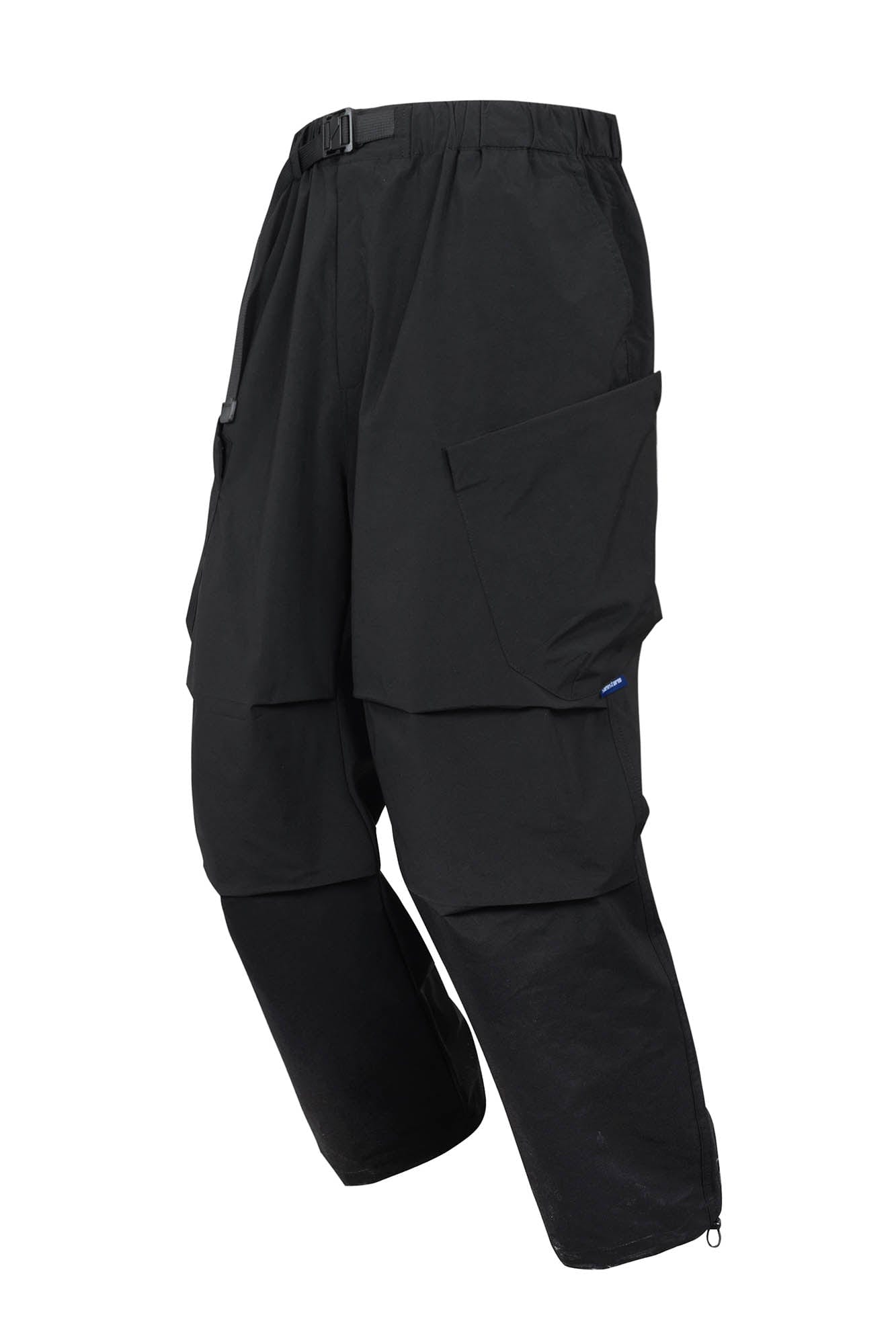 SILENSTORM Multi-Pocket Drawstring Crinkled Pants