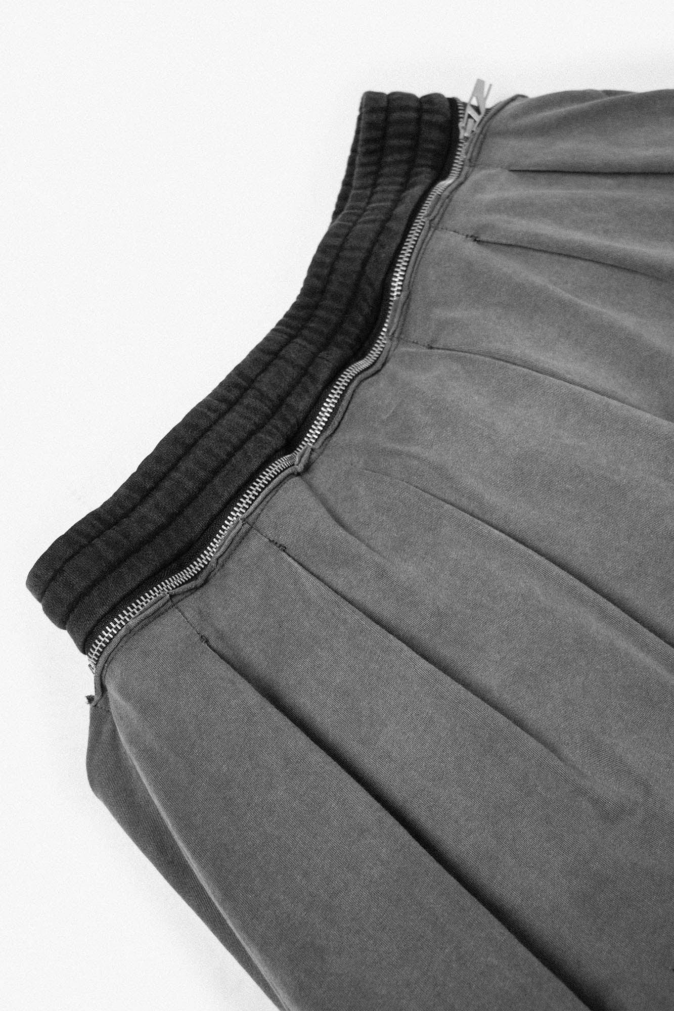 RELABEL Detachable Back Flap Draped Balloon Pants Gray