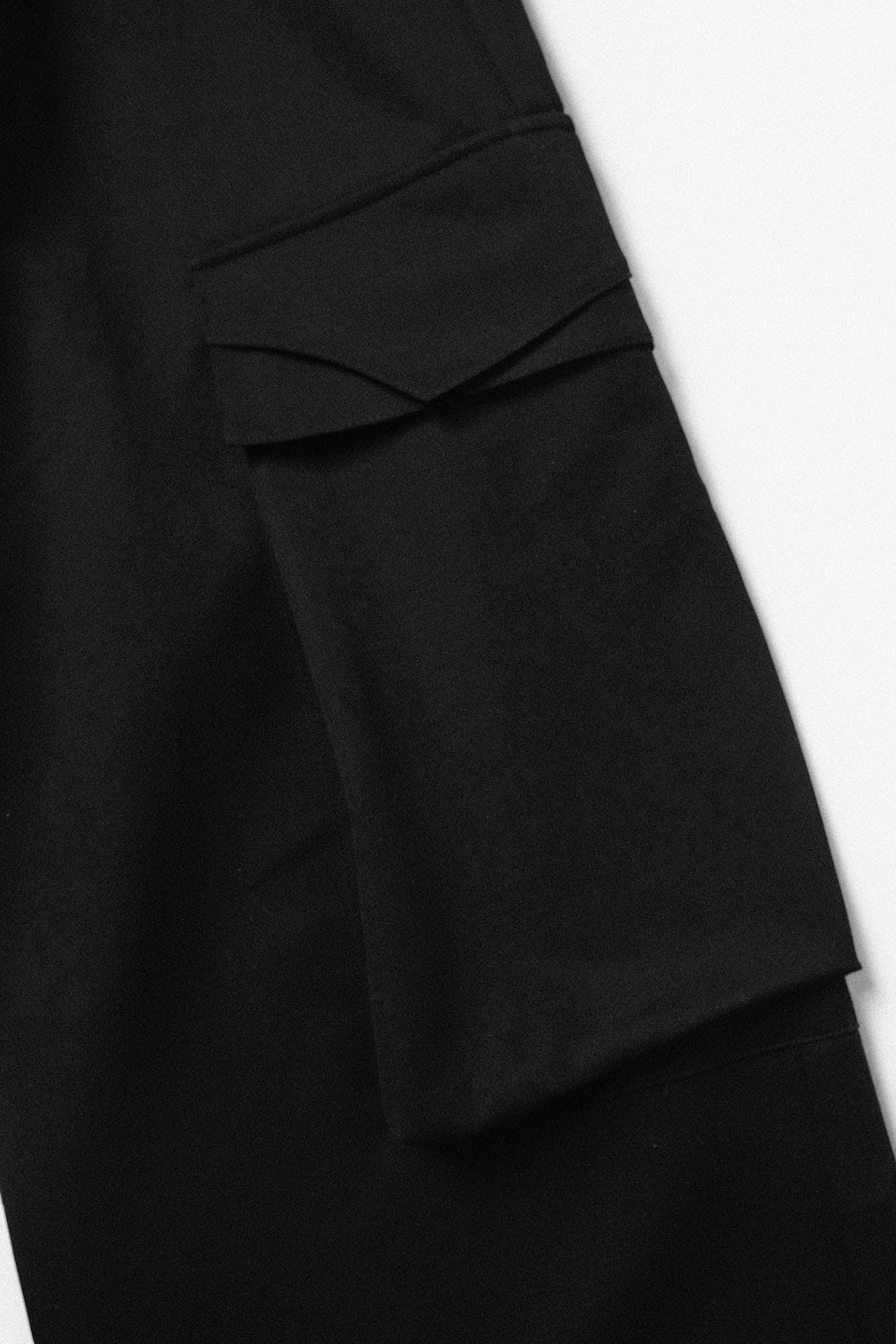 RELABEL Drop-Crotch Pleated Wide-Leg Pants