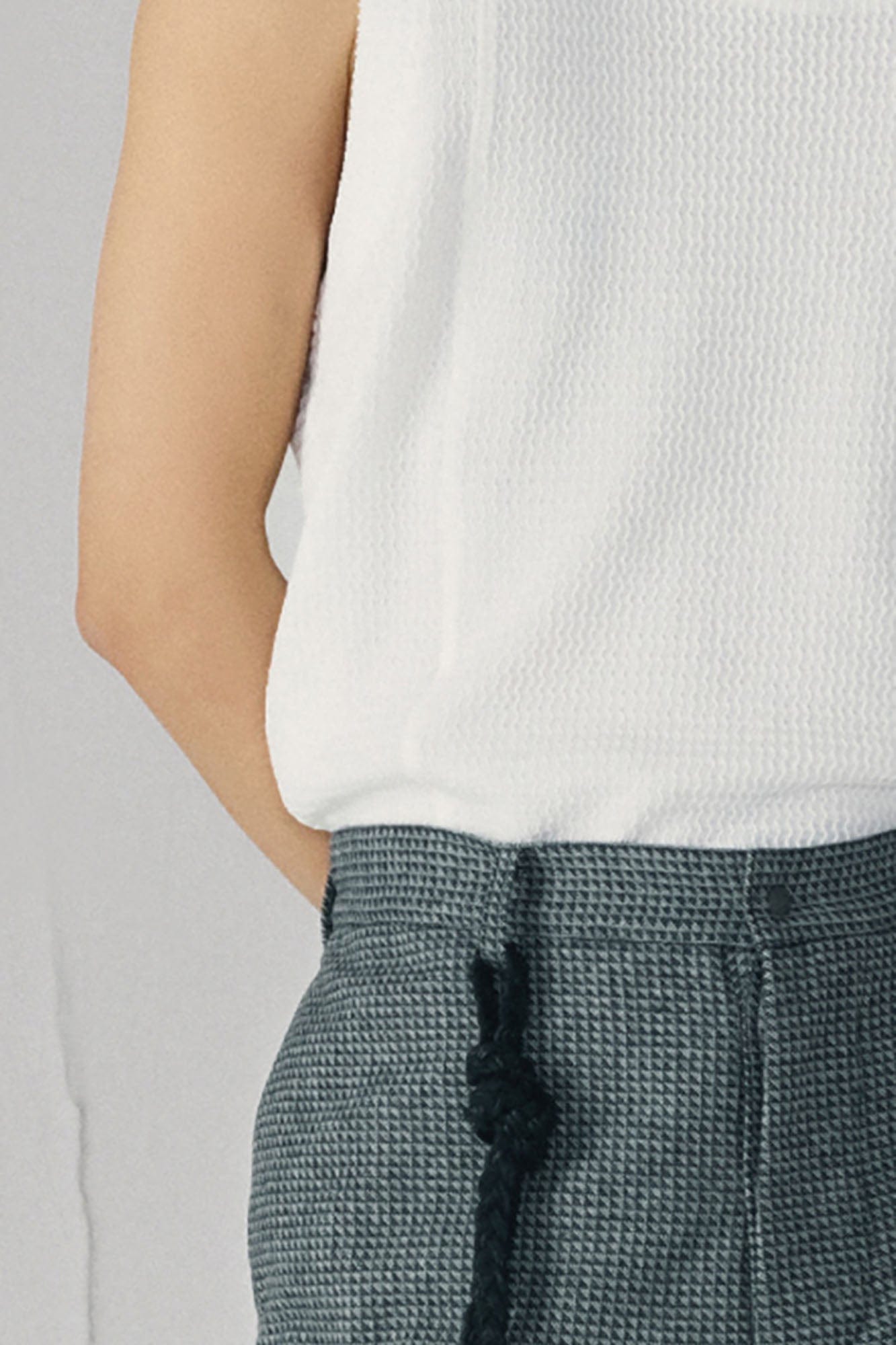 GONGHE REPUB Wavy Ribbed Vest