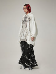 DAMAGE ASIA Ex Machina Graphics Oversized Hoodie