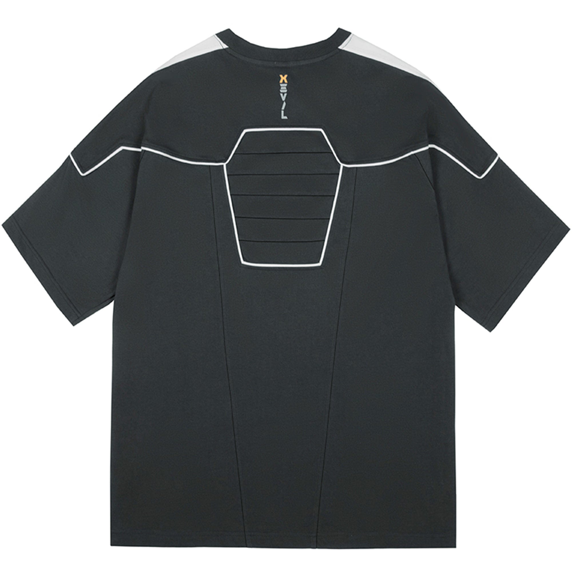 XIPHEVIL Modern Deconstructed Rivet Jersey Black