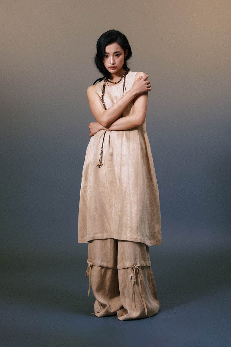 1997 POSTOFFICE Sleeveless Botanical Dye Dress