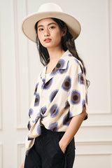 EPIC POETRY Radial Eye Cuban Half Shirt & Shirt