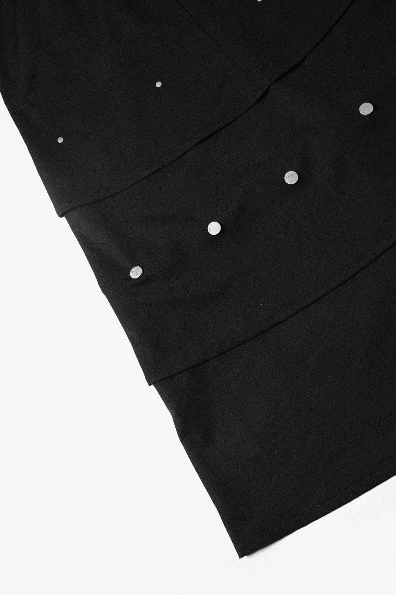 RELABEL Layered Detachable Snap-Fastener Long Skirt