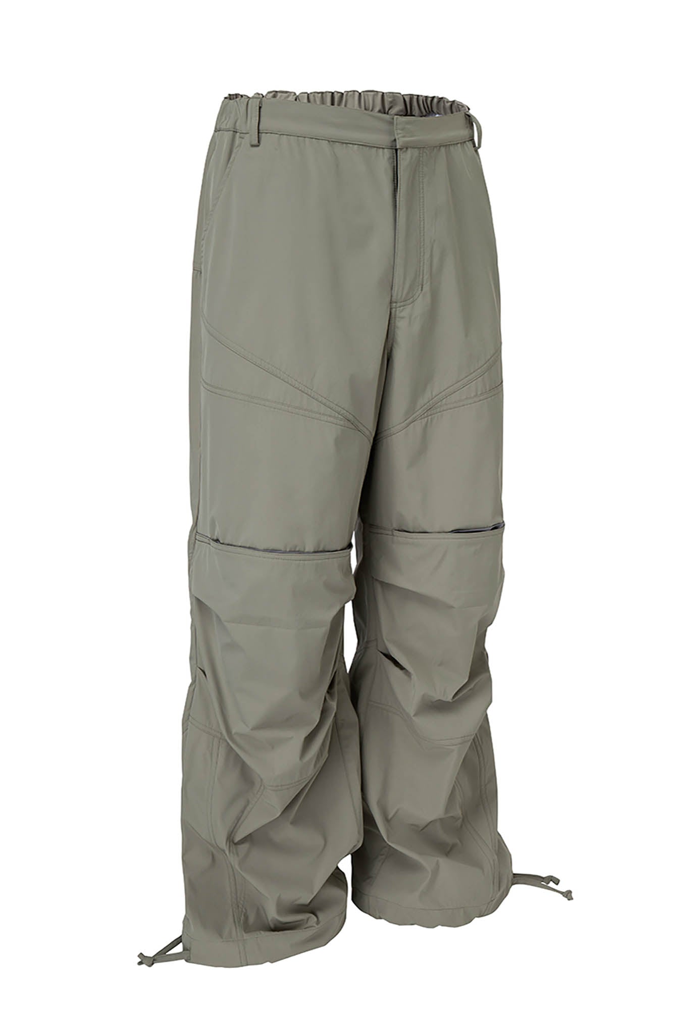F2CE Multi-Pocket Spliced Crinkled Utility Pants