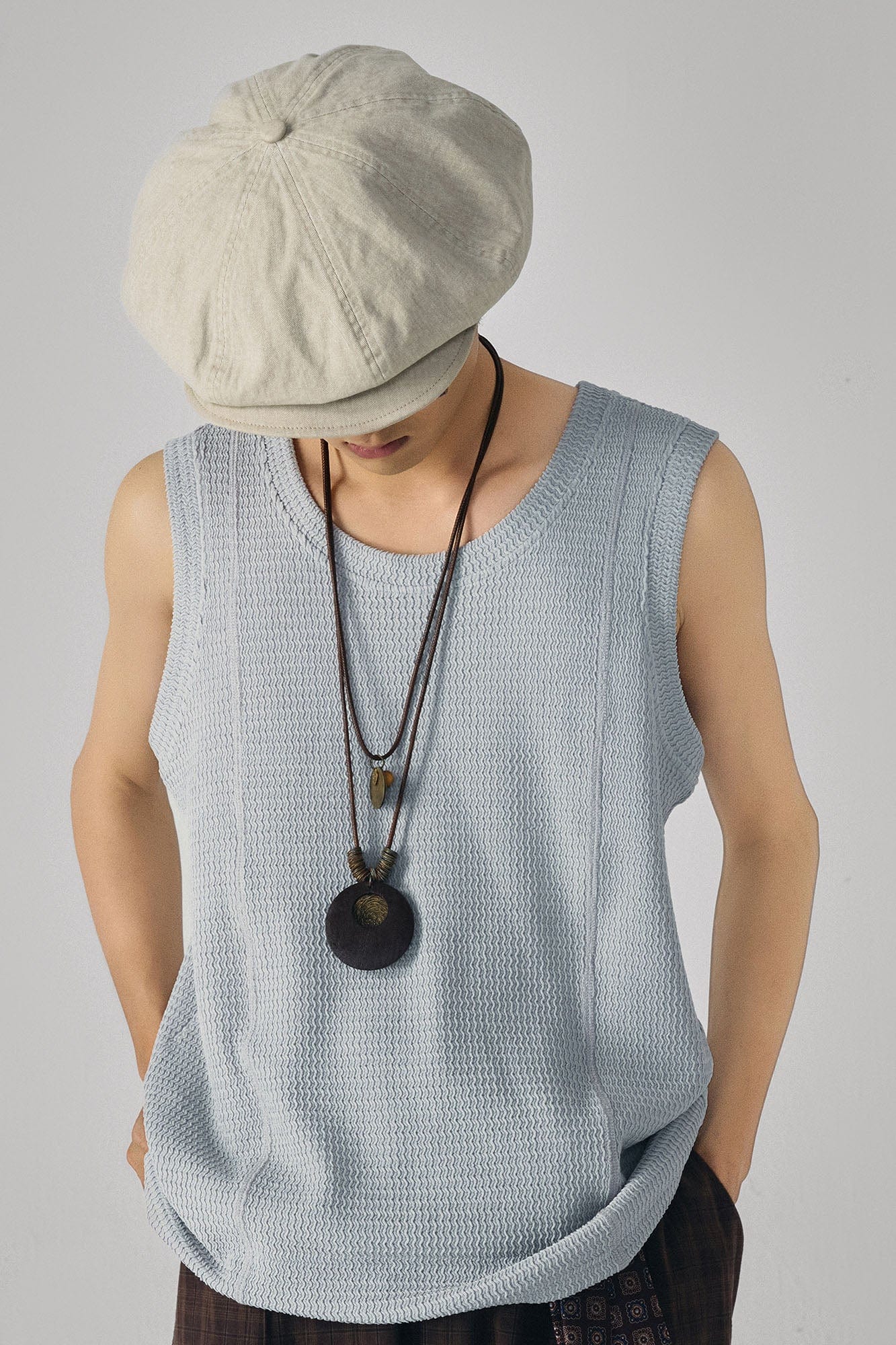 GONGHE REPUB Retro Washed Octagonal Hat