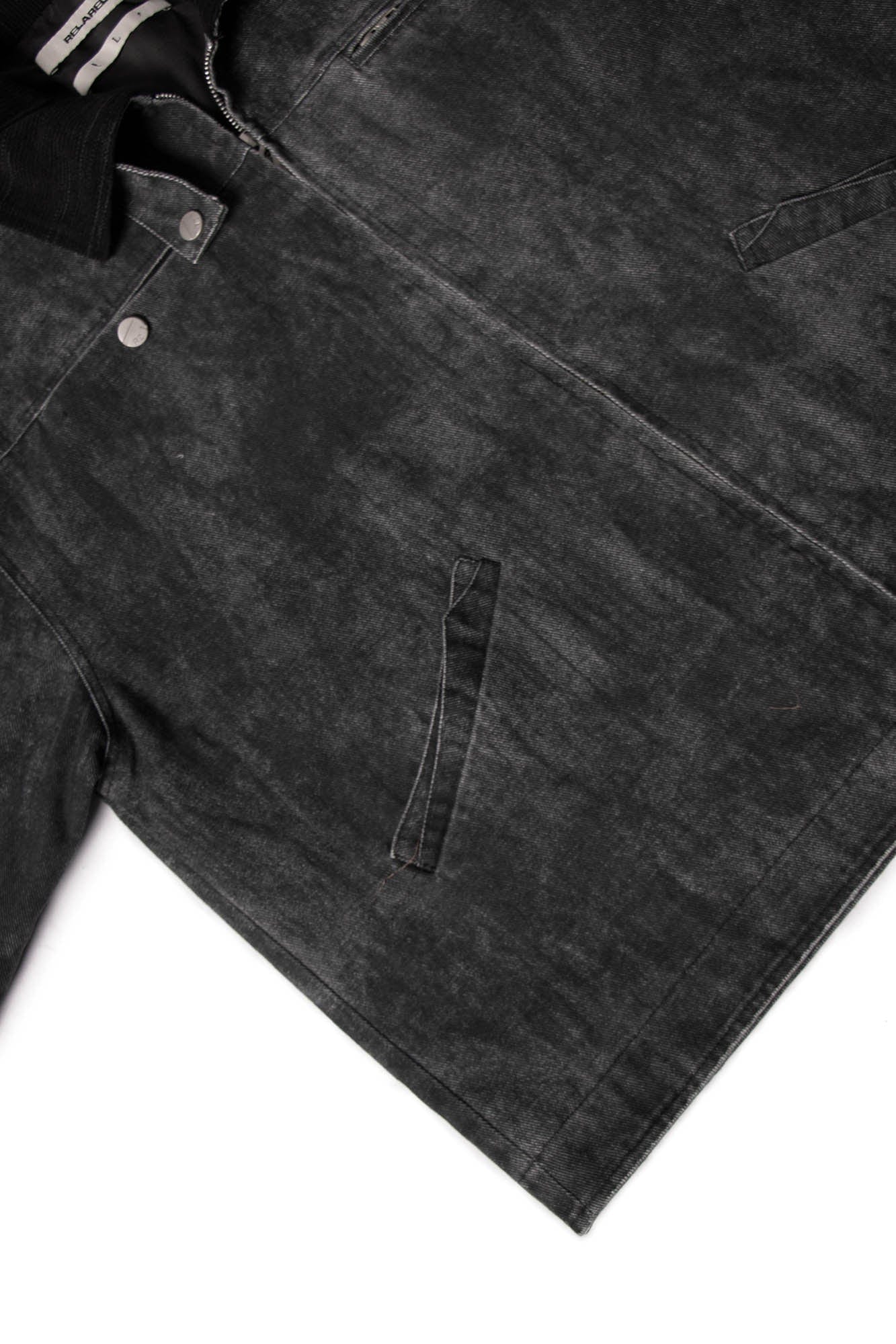 RELABEL Distressed Washed Multi-Pocket Detroit Jacket