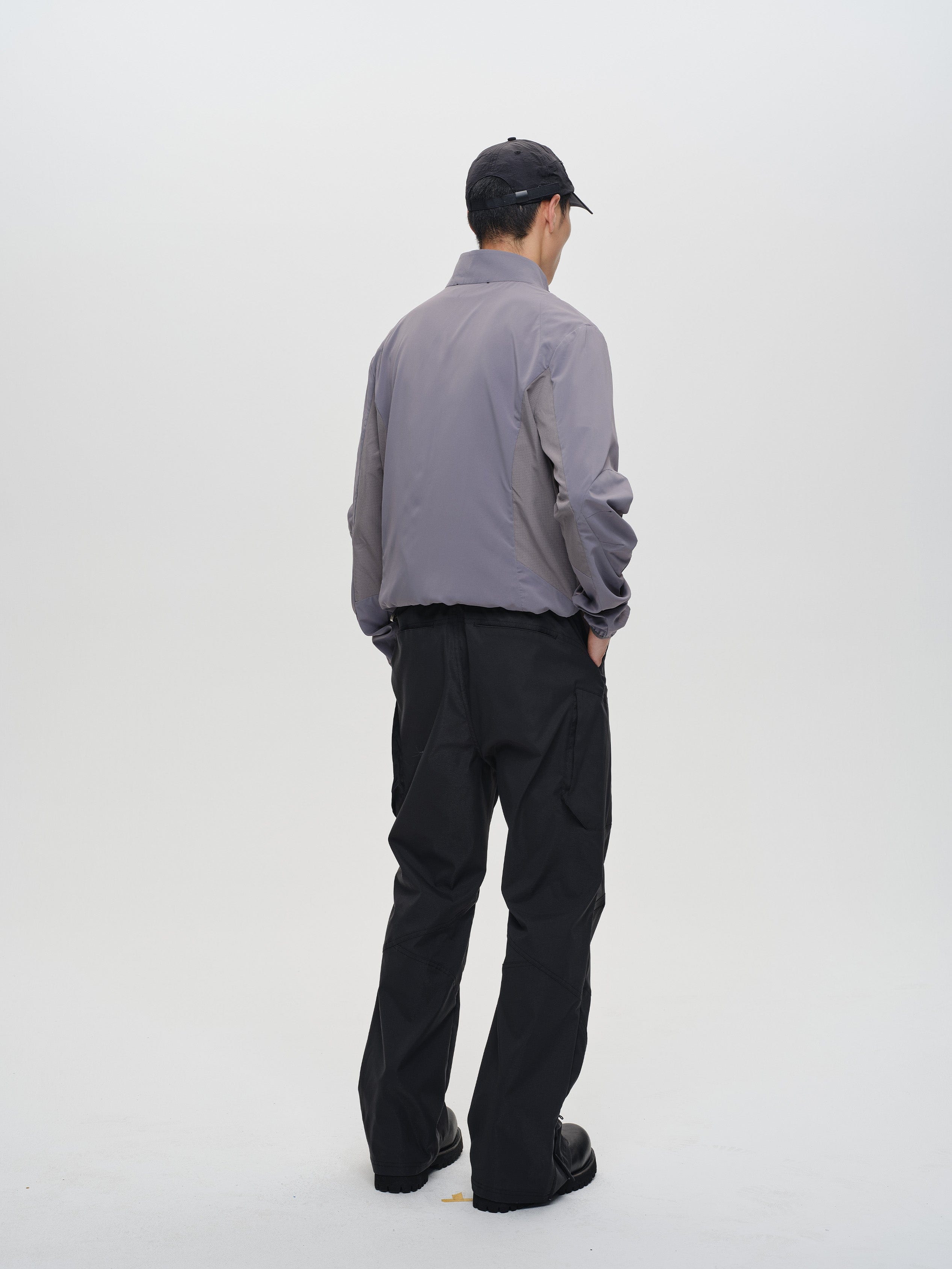 CATSSTAC Tech Paneled Zipper Pockets Elastic Waist Pants