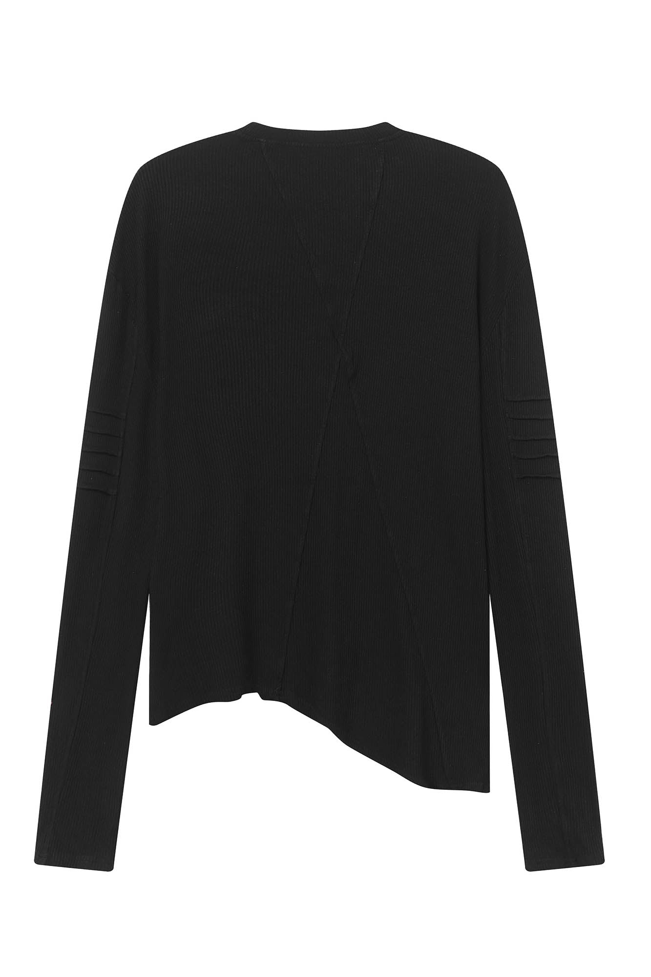 CLP Asymmetrical Spliced Slim Fit Long-Sleeve Tee