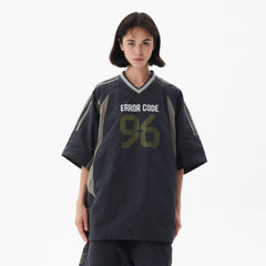 ERROR CODE ROBOT Athletic No.96 Spliced V-Neck Jersey