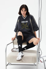 ERROR CODE ROBOT Athletic Contrast Spliced Shorts