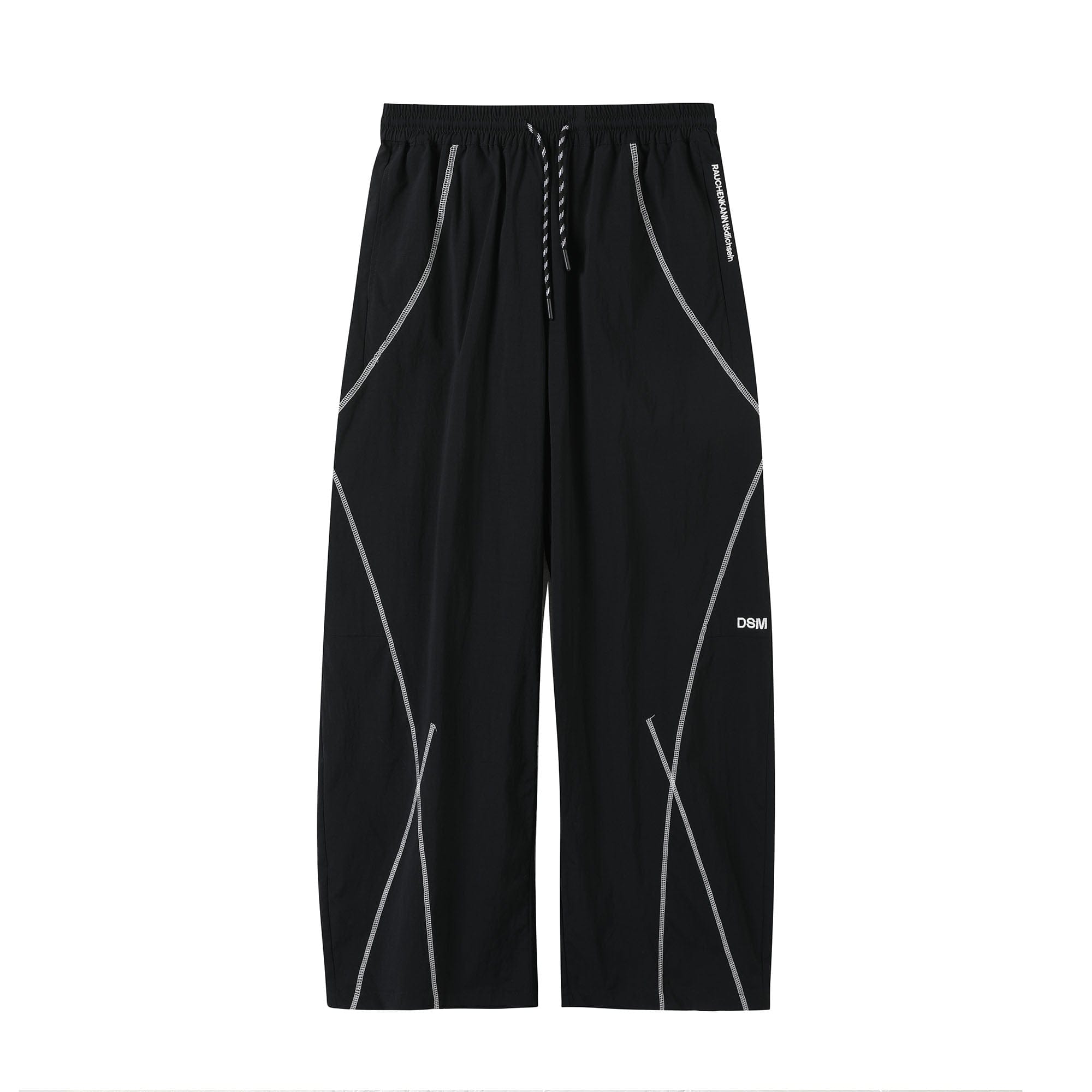DONSMOKE Contrast Cross Stitch Quick-Dry Pants