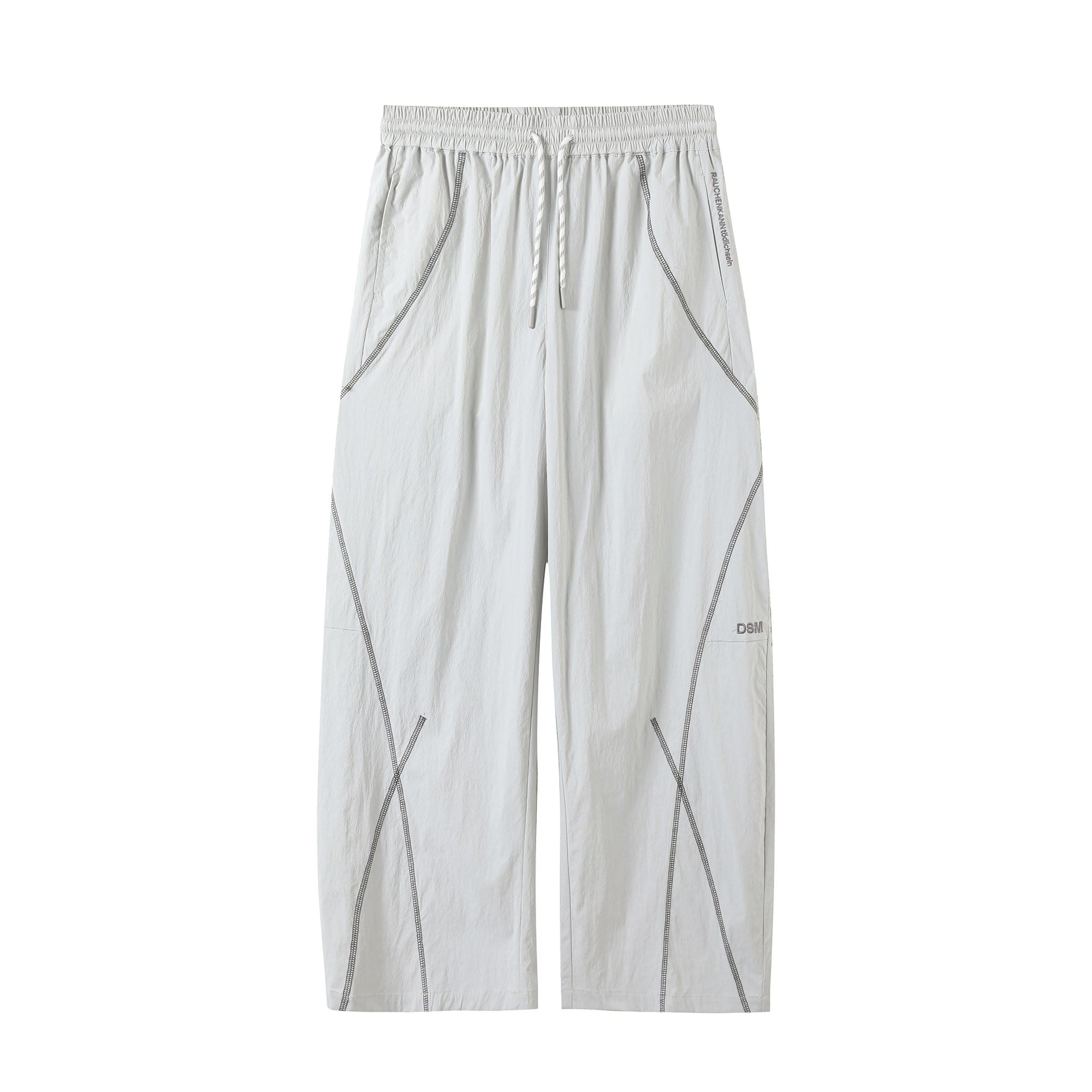 DONSMOKE Contrast Cross Stitch Quick-Dry Pants