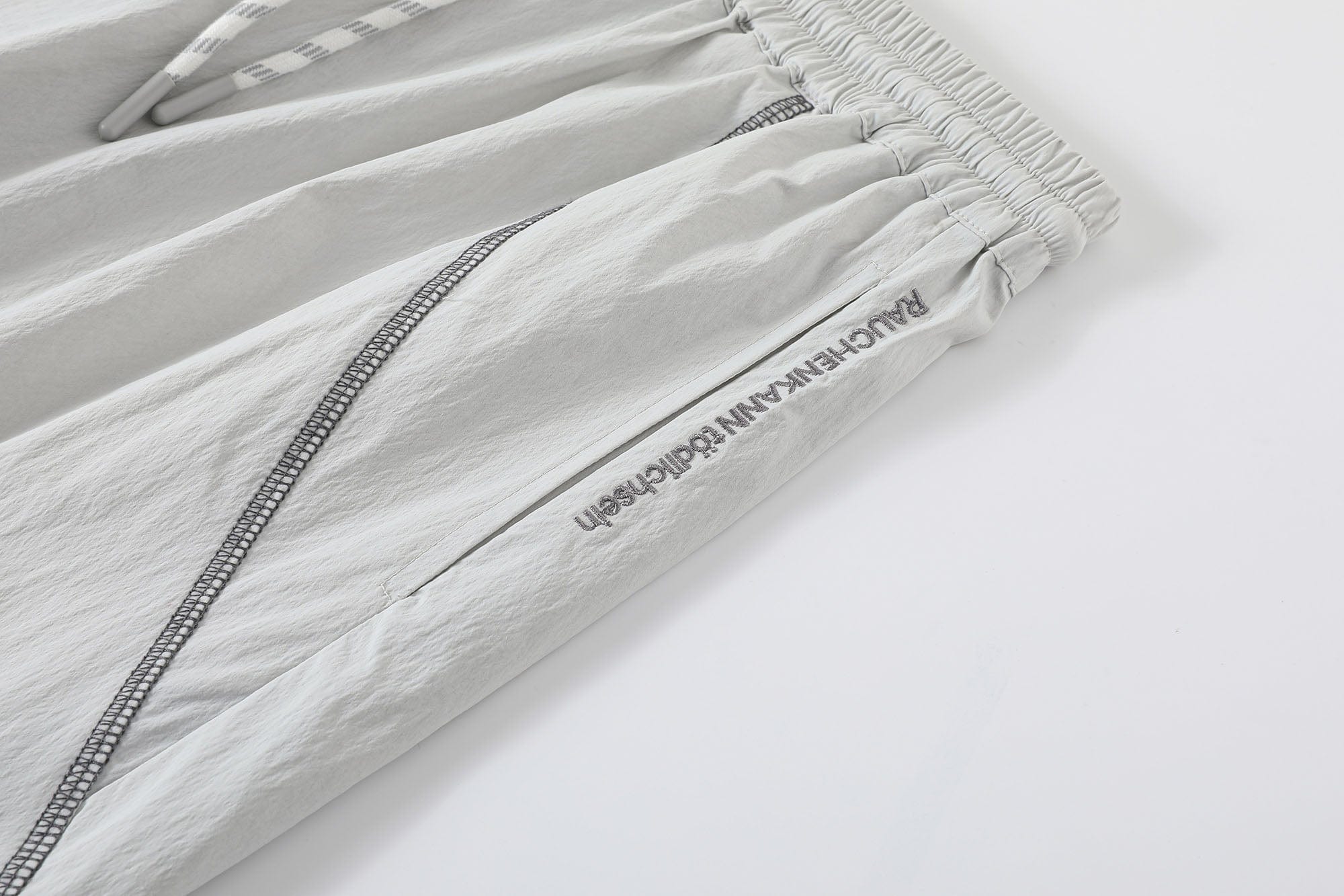 DONSMOKE Contrast Cross Stitch Quick-Dry Pants