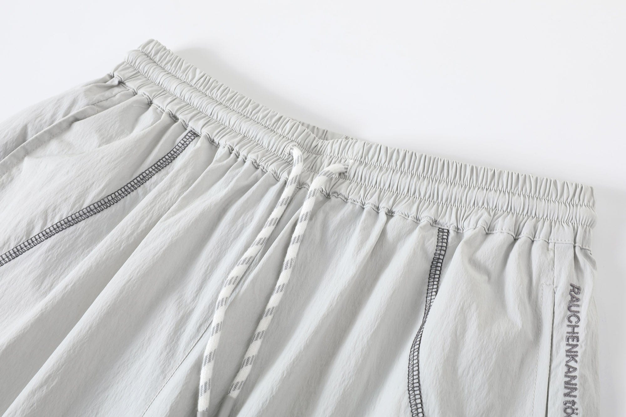 DONSMOKE Contrast Cross Stitch Quick-Dry Pants