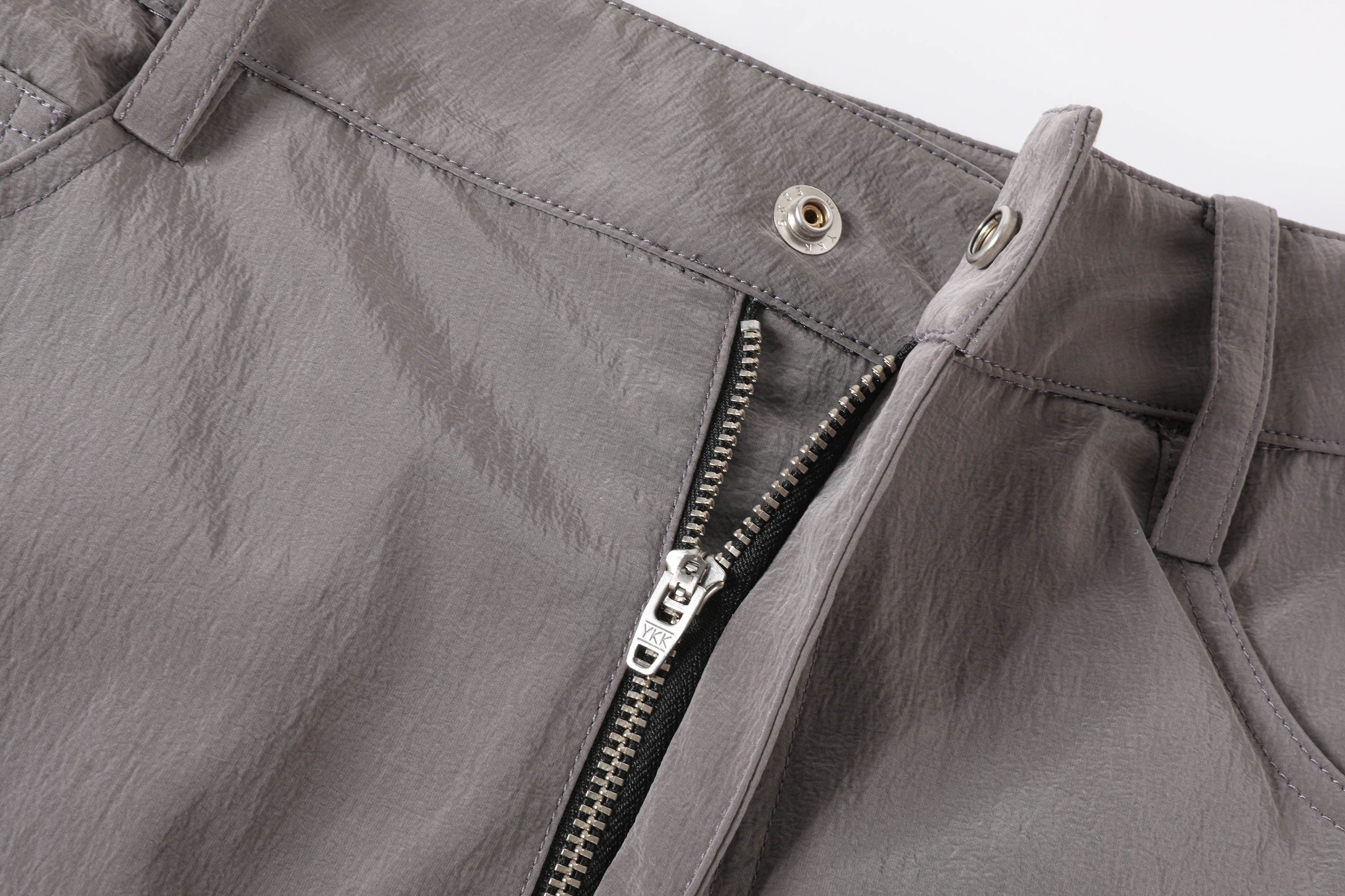 KREATE Liquid Metal Crinkled Flared Cargo