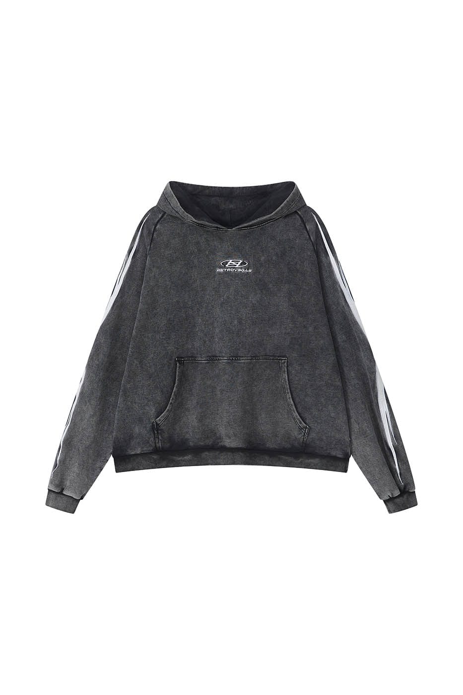 RTVG Washed Embroidered-Logo Hoodie