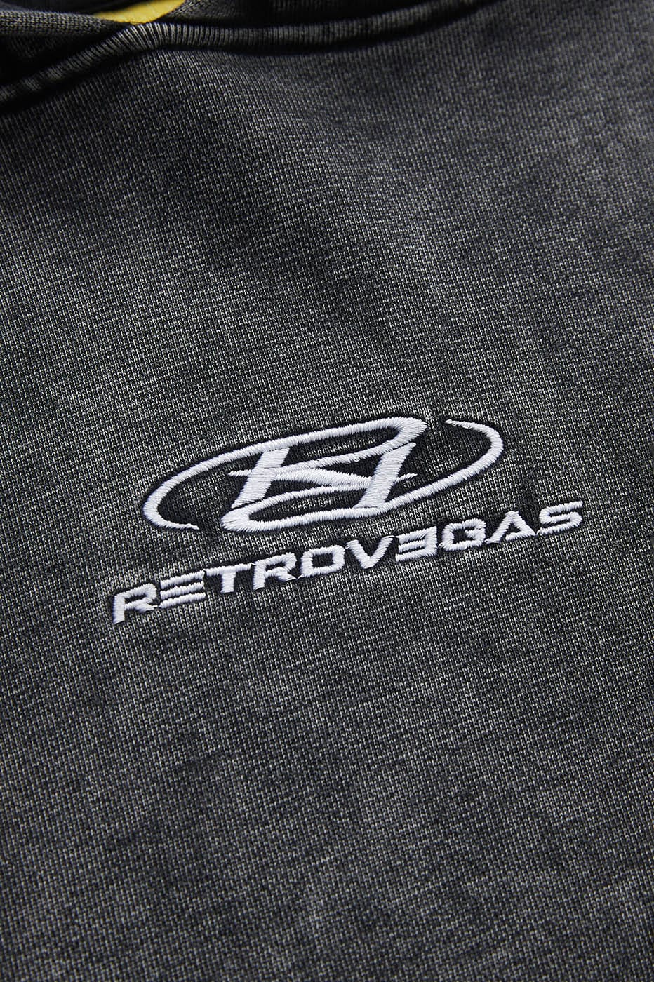 RTVG Washed Embroidered-Logo Hoodie