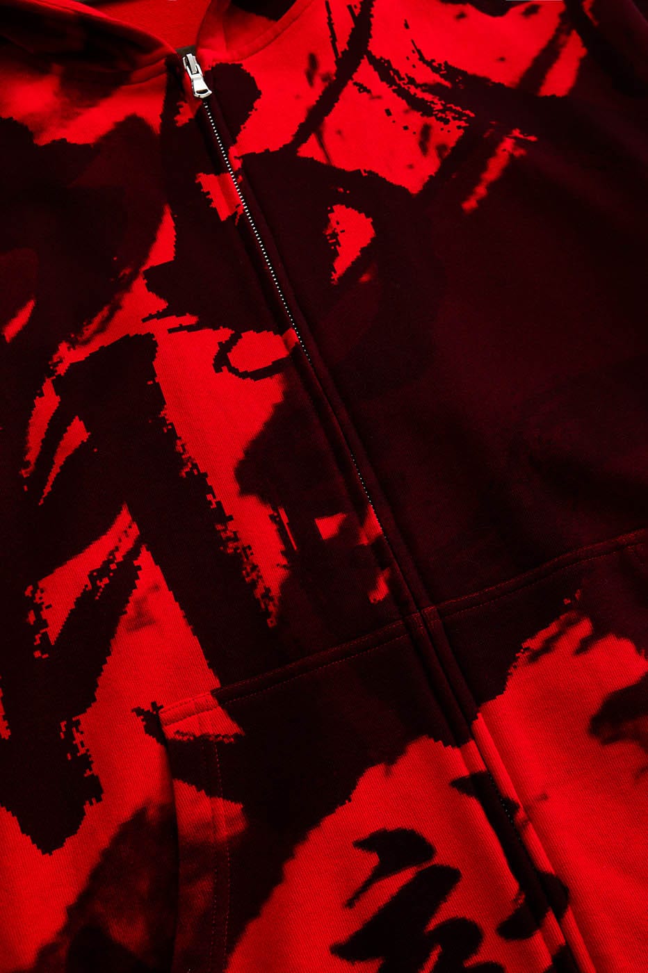 RTVG Calligraphy Full-Print Zip-Up Hoodie