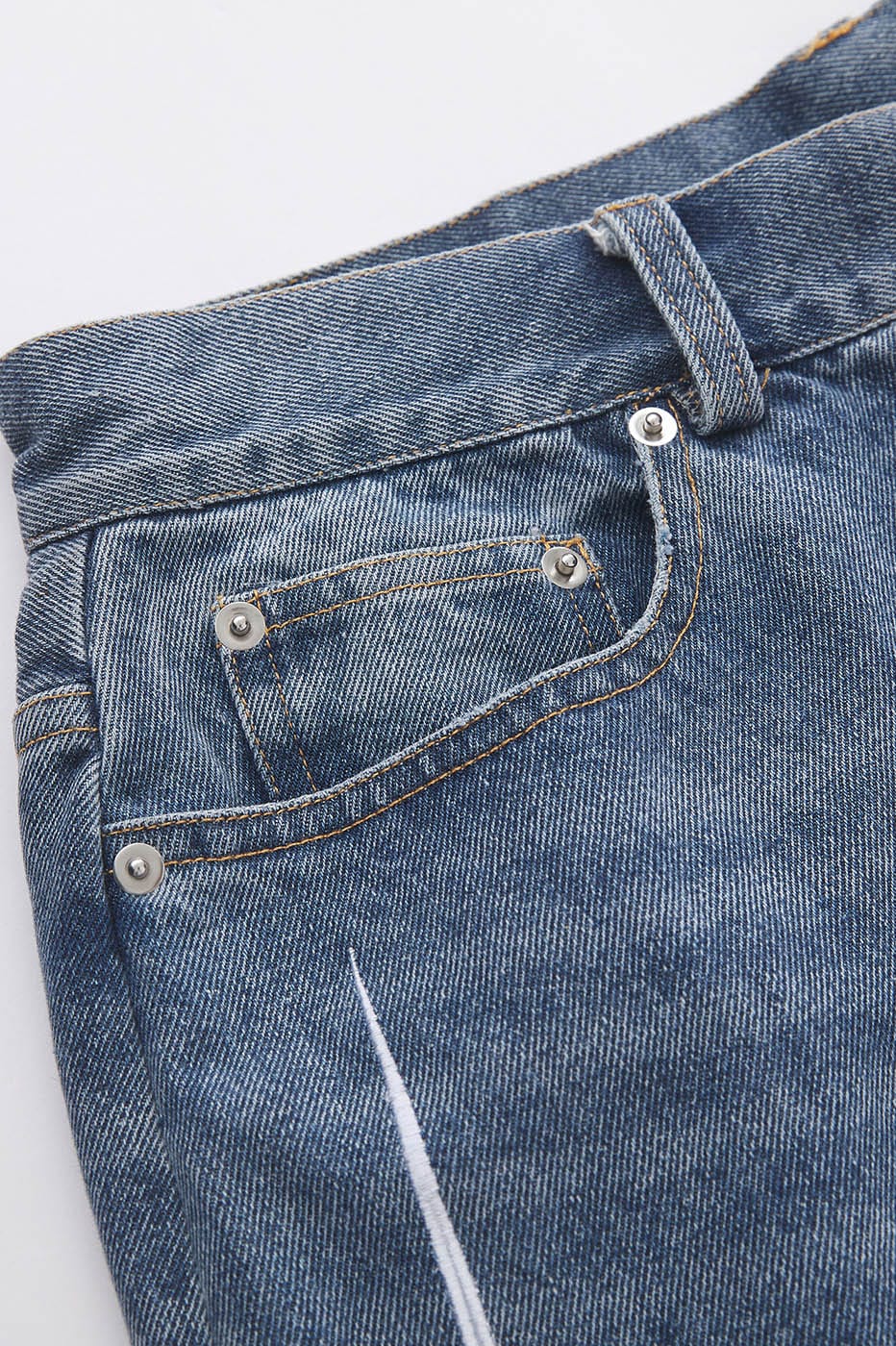 RTVG Washed Patchwork Baggy Jeans