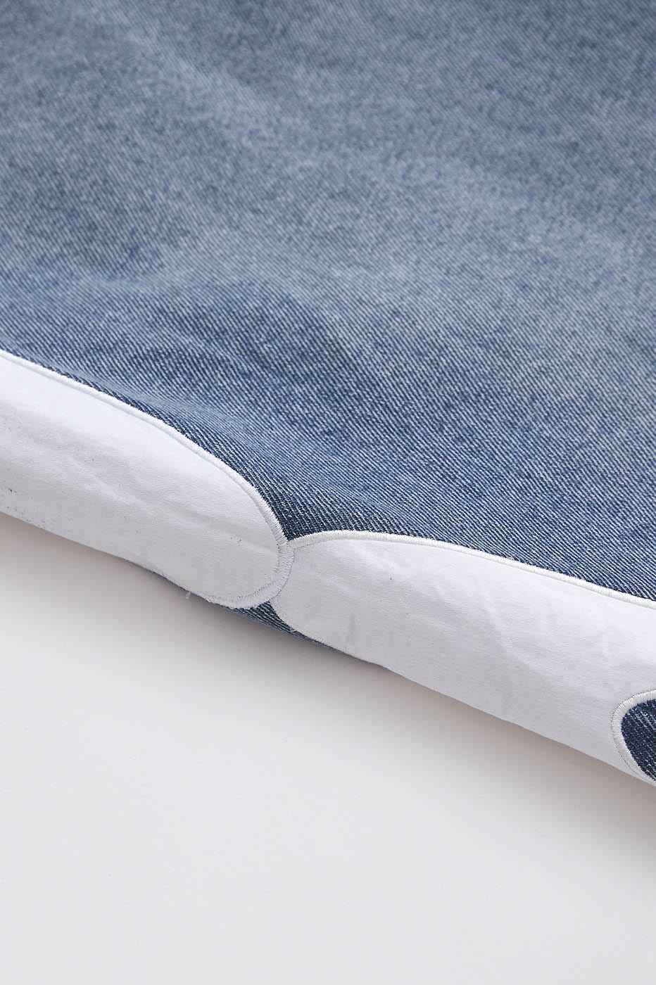 RTVG Washed Patchwork Baggy Jeans