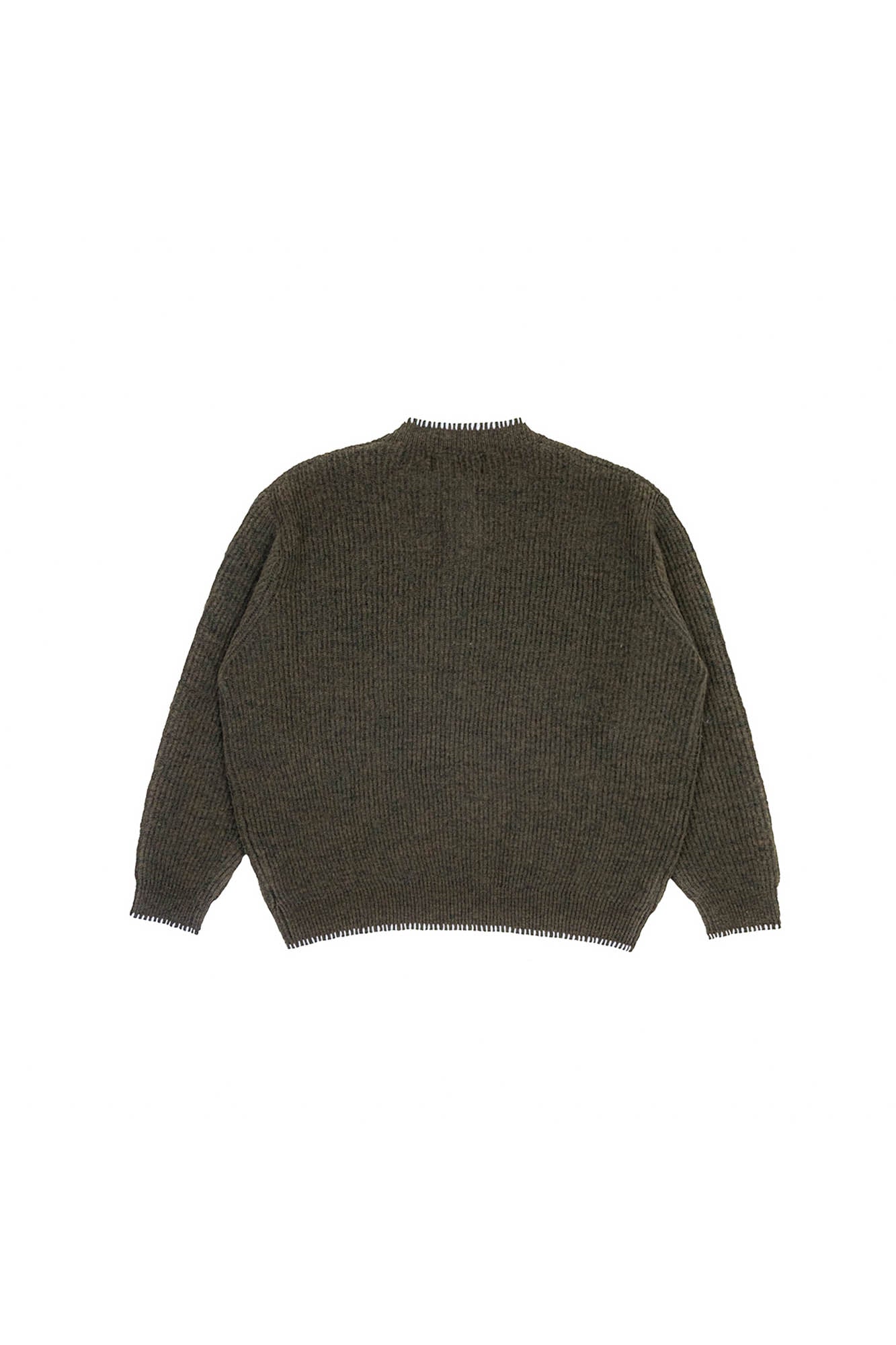 IN EXISTENCE Essential Ribbed Henley Sweater