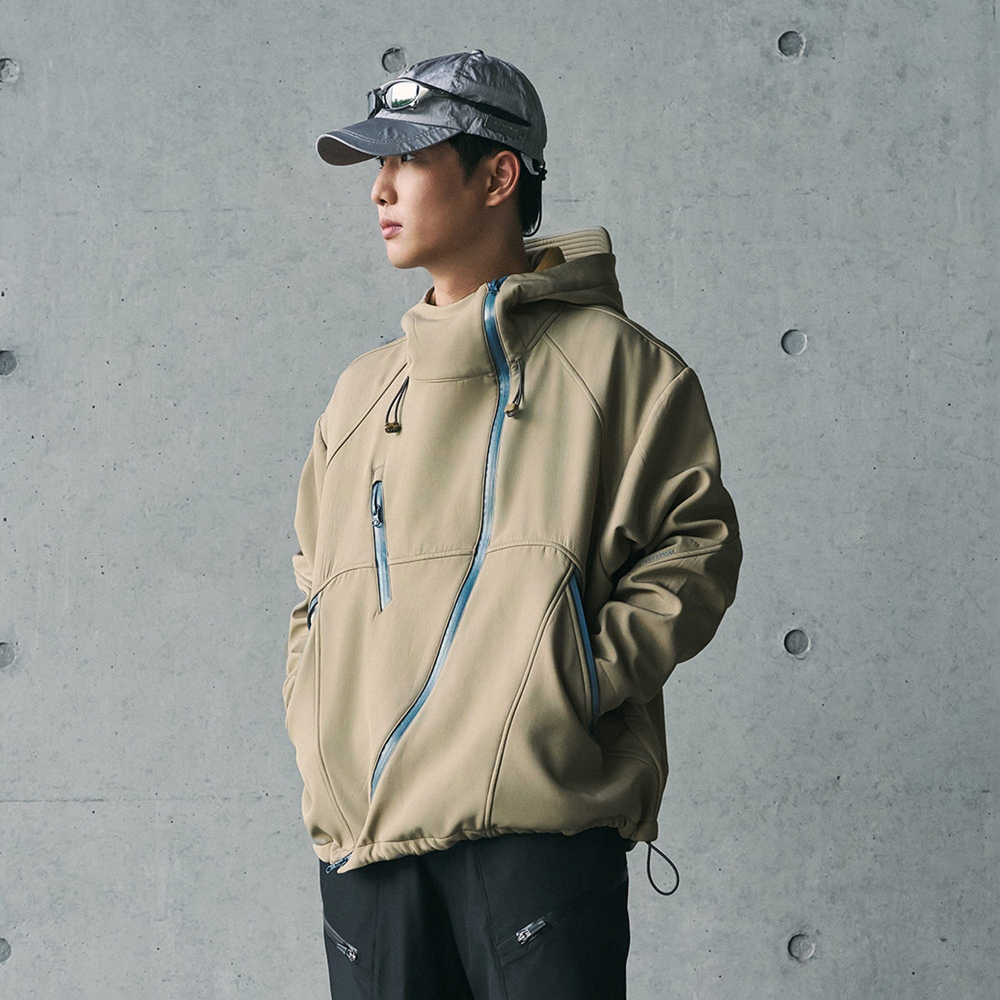 ENSHADOWER Deconstructed Asymmetrical Windbreaker